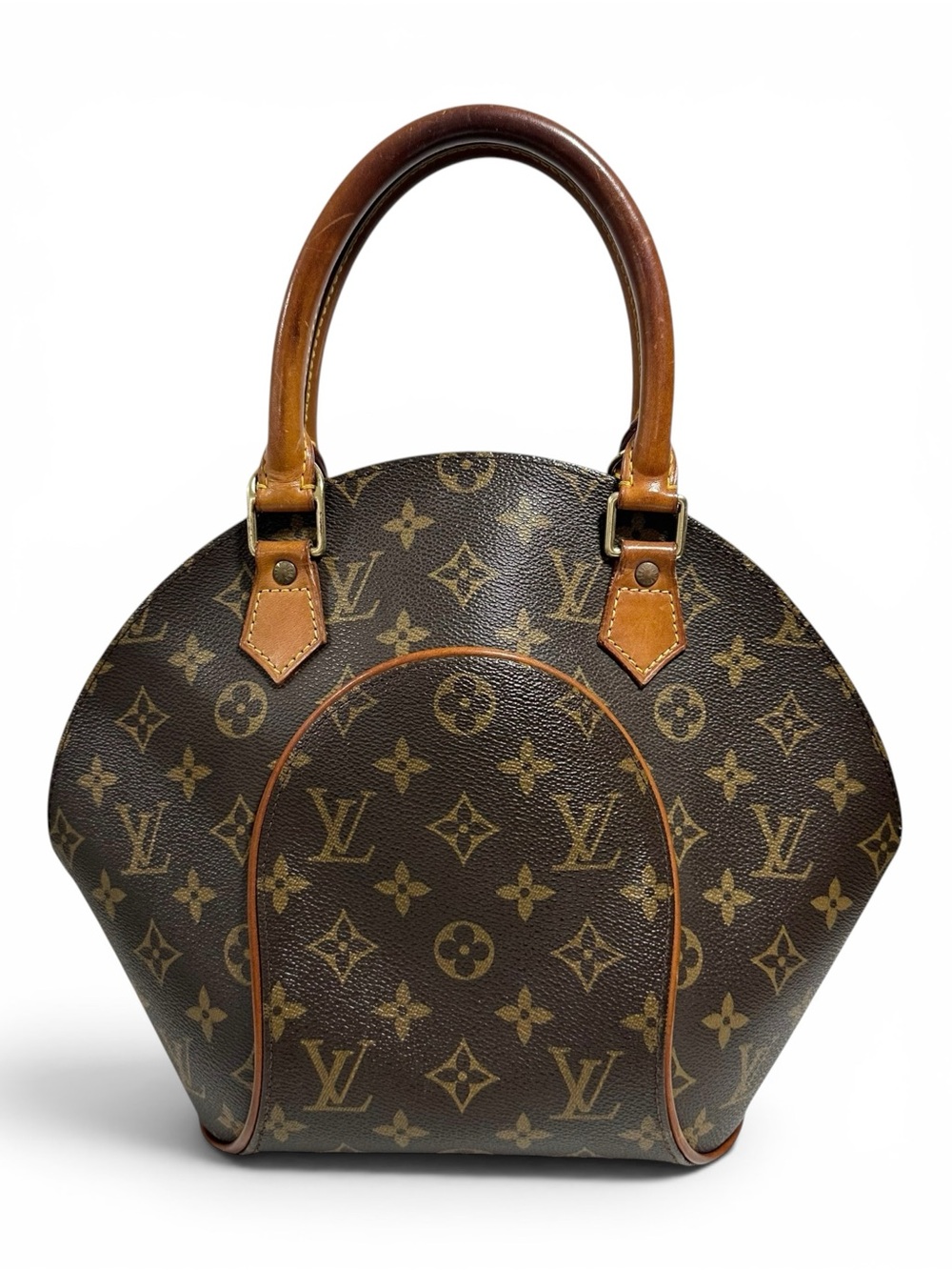 Louis Vuitton Monogram & Vachetta Ellipse PM Satchel Bag